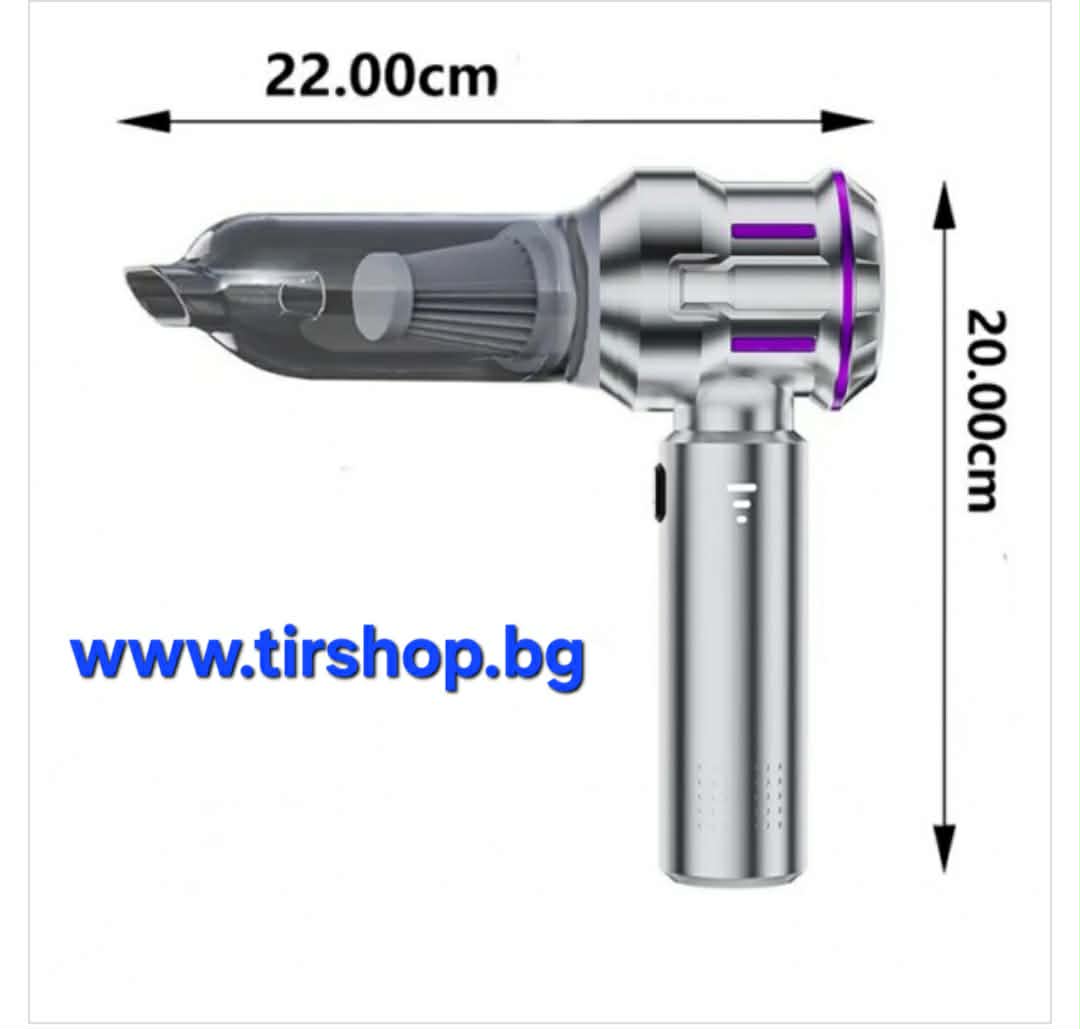 Прахосмукачка за кола супермощна 6000mAh / 100W- многофункционална 3 в 1 - Image 2